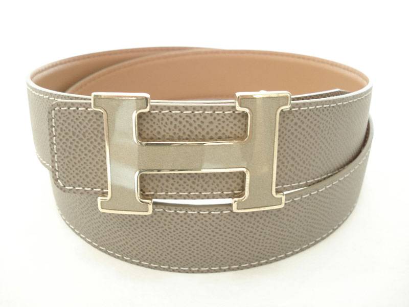 Hermes Belt 1001 grey & tan